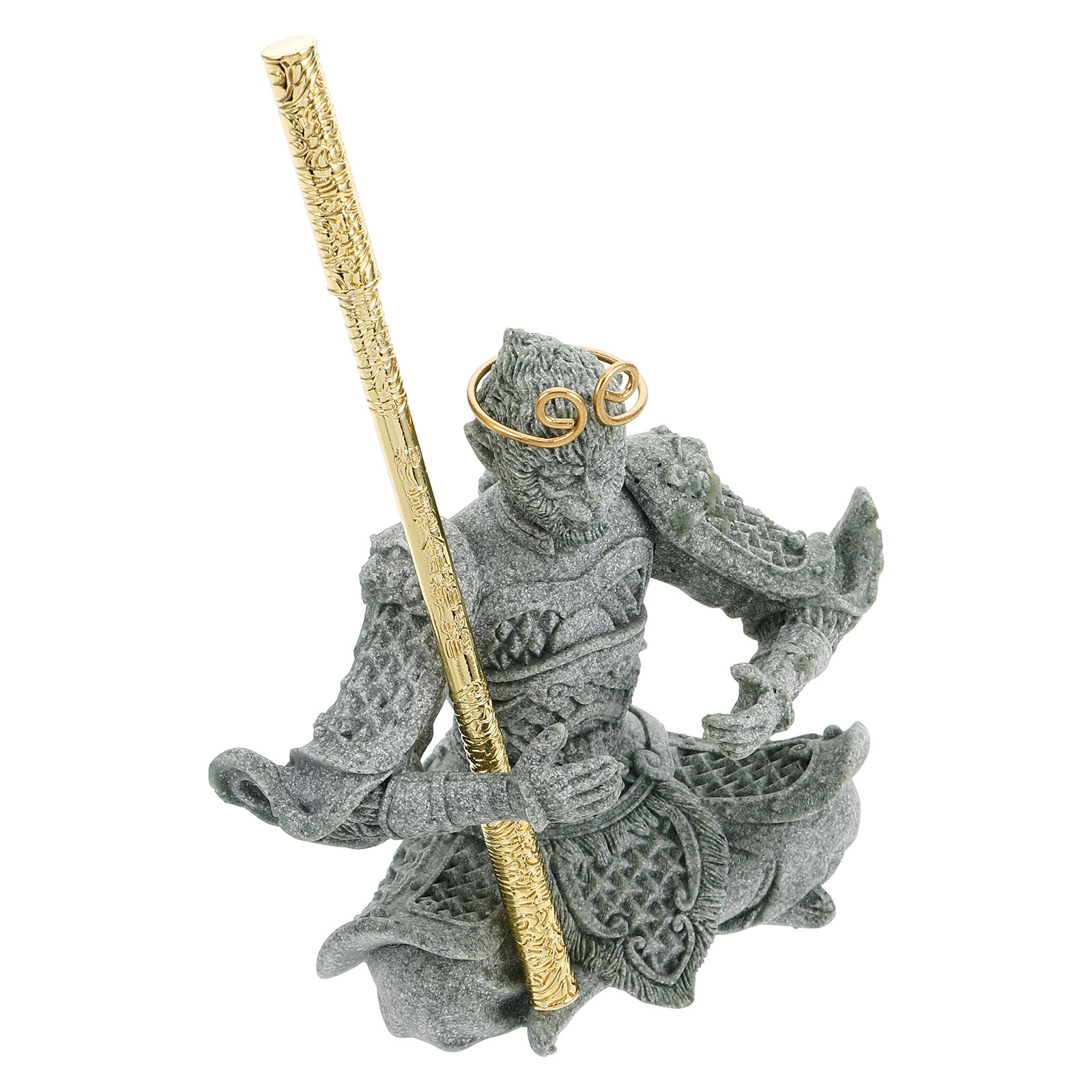Bonsai Garden For Desk - Handgemaakt standbeeld van zandsteen, Wukong tafeldecoratie