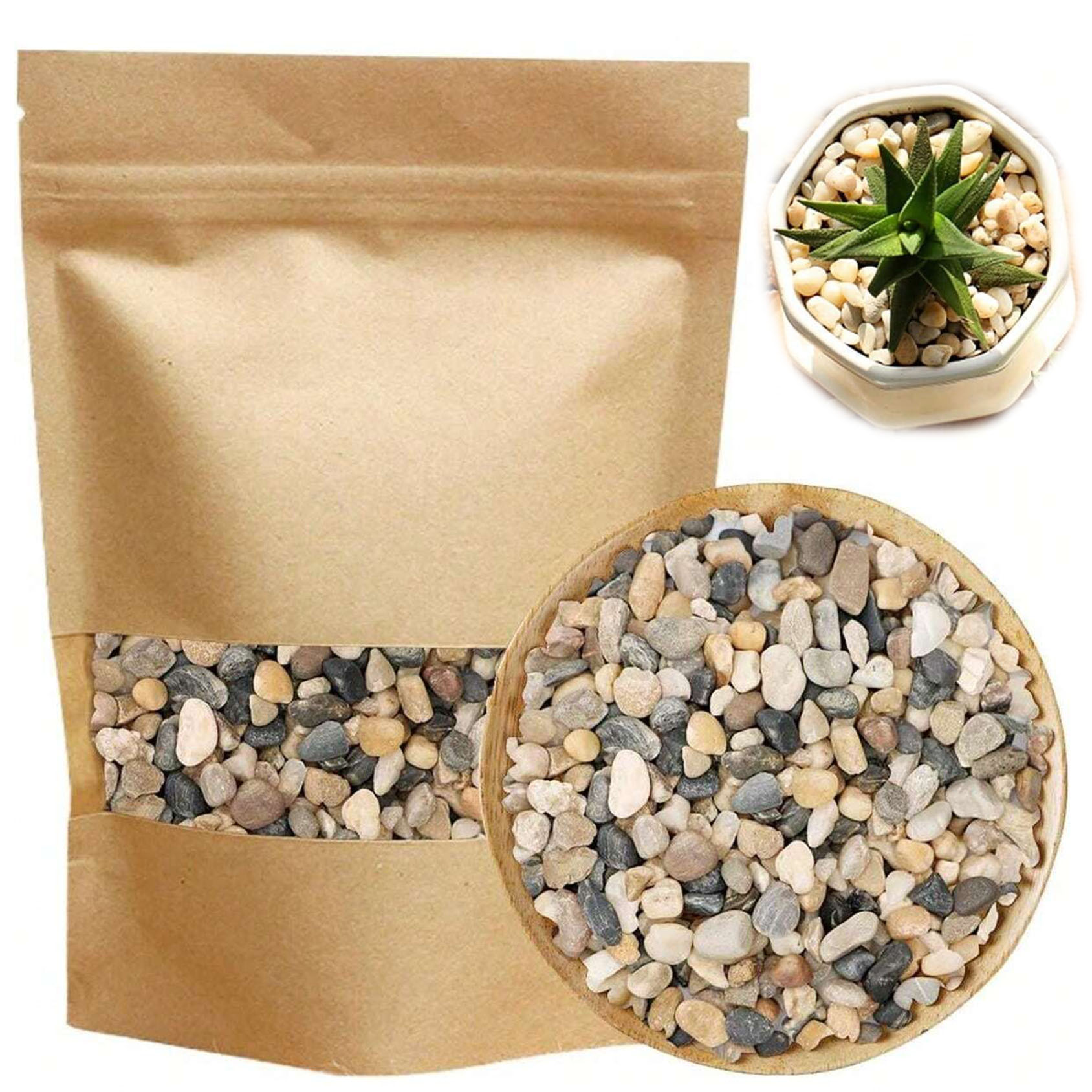 Sphagnum Moss Bag - River Rocks Stones Natuurlijke Decoratieve Gemengde