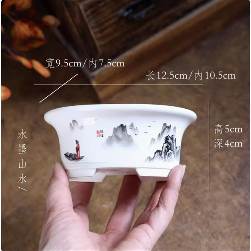 Porselein witte ovale bonsai p - Bonsai Garden For Desk recensie en prijs