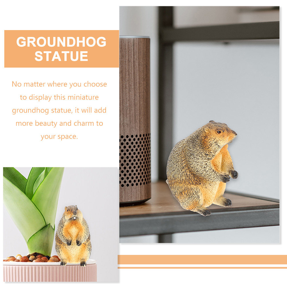 3 stuks miniatuur marmotbeeld, - Bonsai Garden For Desk recensie en prijs