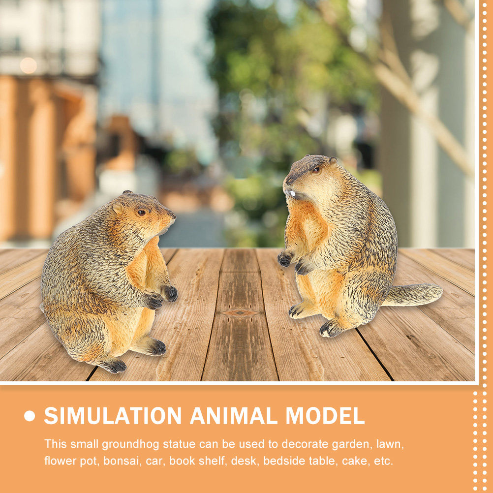 3 stuks miniatuur marmotbeeld, - Bonsai Garden For Desk recensie en prijs